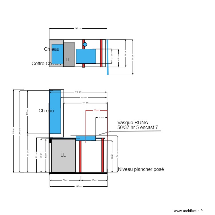 detail lavabo vertical version ok v1. Plan de 0 pièce et 0 m2