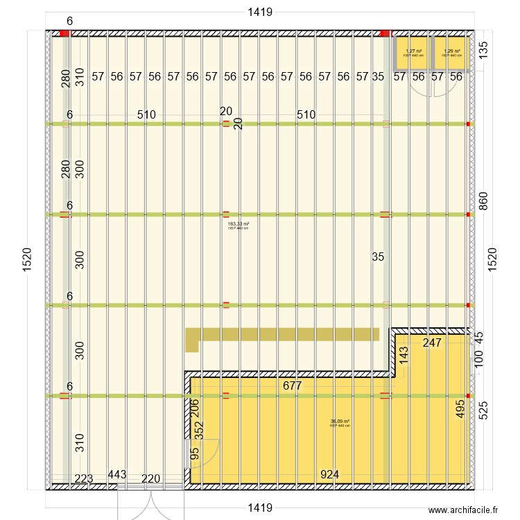 restau frenetik 2. Plan de 4 pièces et 202 m2