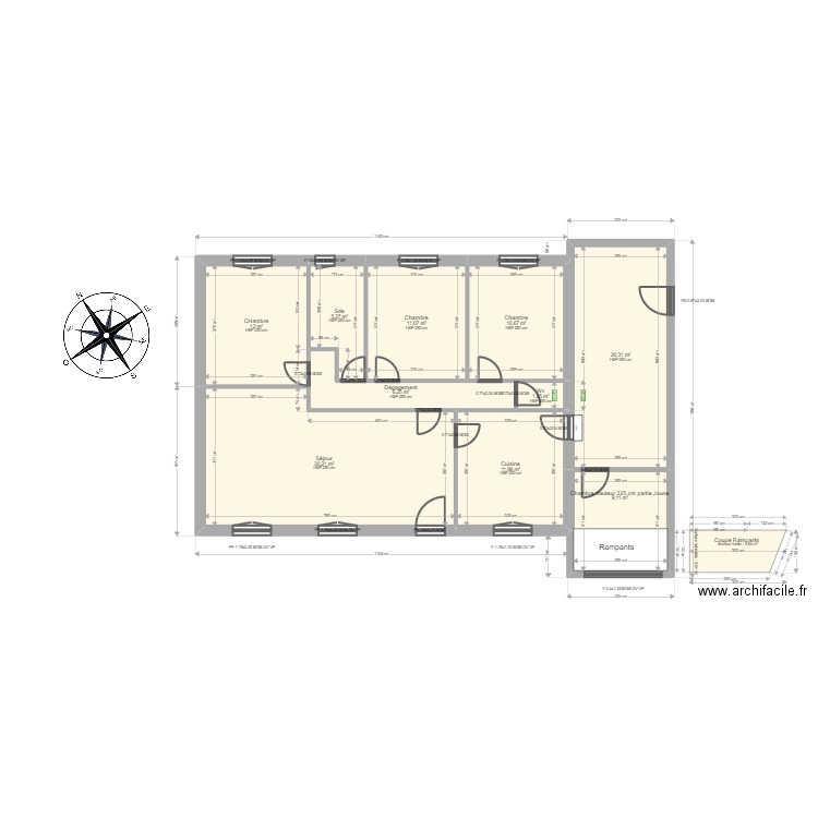 ML24007881 LABEYRIE 47 SOS. Plan de 10 pièces et 118 m2