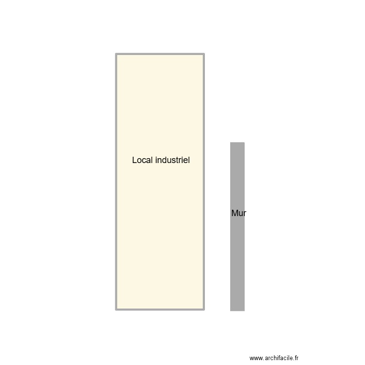 7613000101. Plan de 1 pièce et 8 m2