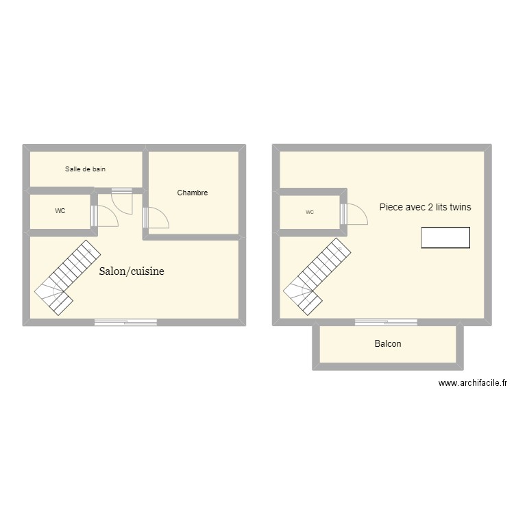 BETEL. Plan de 7 pièces et 105 m2