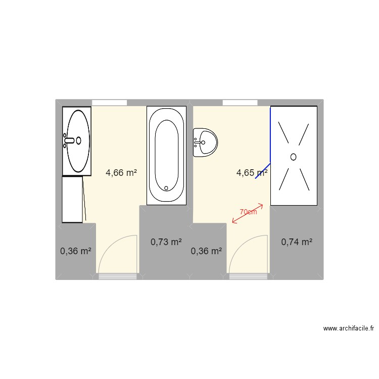 FRIESS Bischheim . Plan de 6 pièces et 12 m2