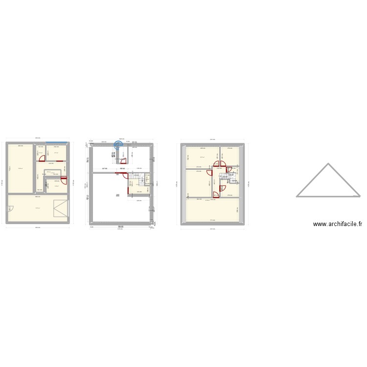 gueguen. Plan de 17 pièces et 181 m2