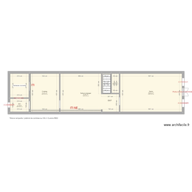 LOPEZ ALEXIS. Plan de 16 pièces et 158 m2