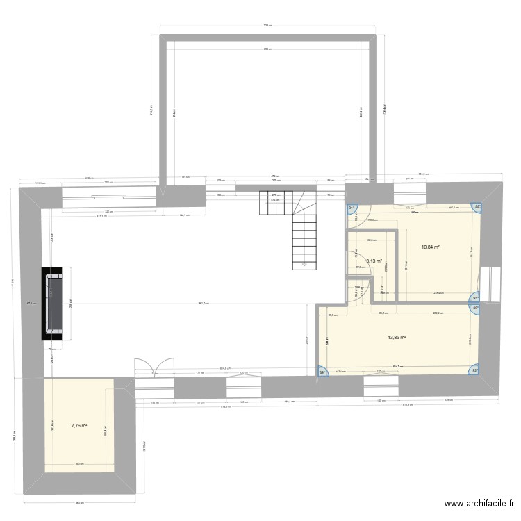 Poujade V2. Plan de 4 pièces et 36 m2