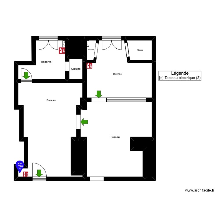 Plan Agence La Foret . Plan de 10 pièces et 64 m2