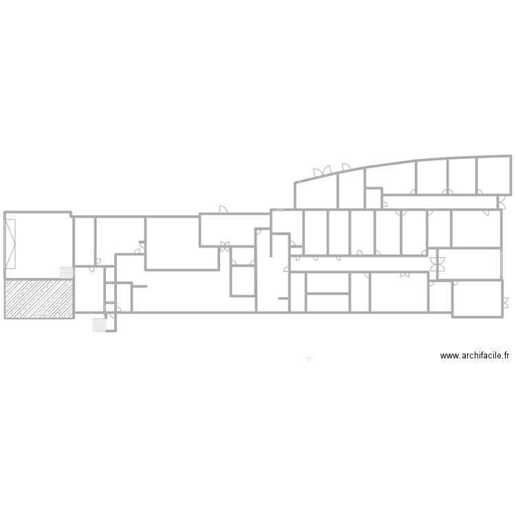 Cuisine centrale d'albertville. Plan de 38 pièces et 1995 m2