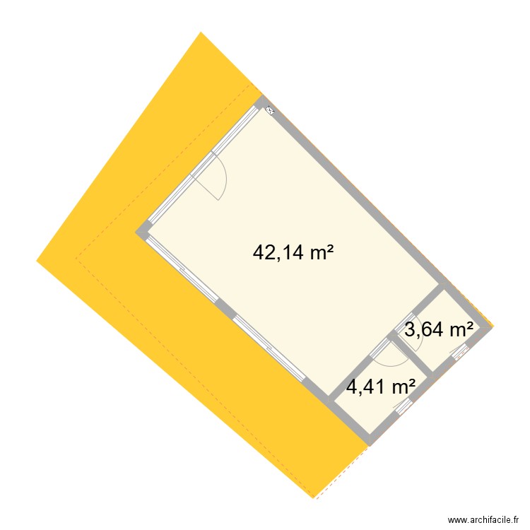 garage sombernon. Plan de 3 pièces et 50 m2