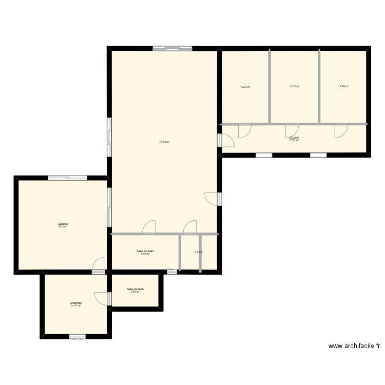 PLAN MAISON SDET3. Plan de 10 pièces et 193 m2