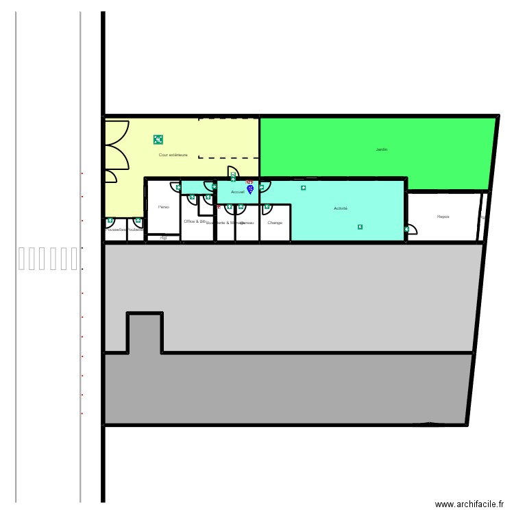 94 Ormesson 2 projet evac. Plan de 18 pièces et 765 m2