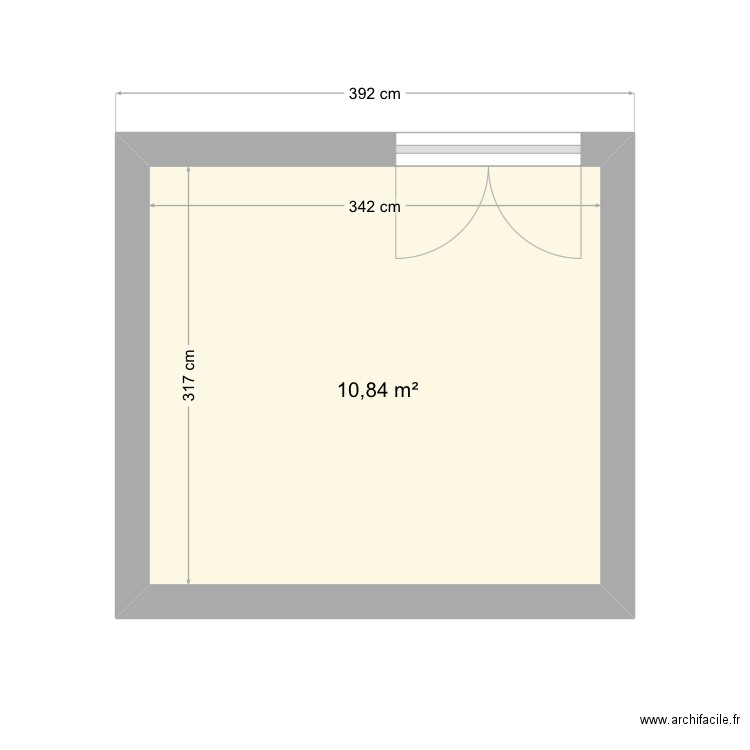 Lucas. Plan de 1 pièce et 11 m2