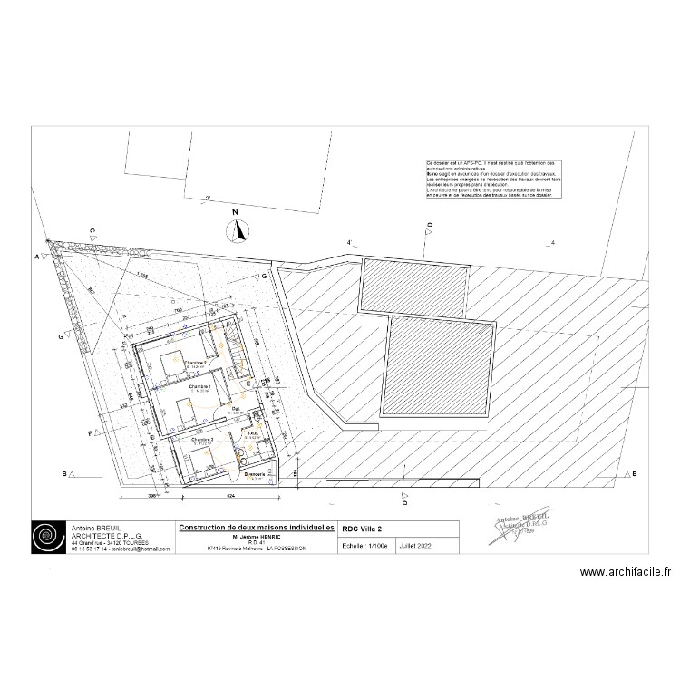 ELEC RDC VILLA 2 HENRIC. Plan de 0 pièce et 0 m2