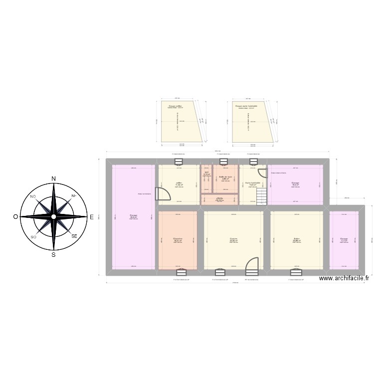  ML25001546  SAISON. Plan de 15 pièces et 206 m2