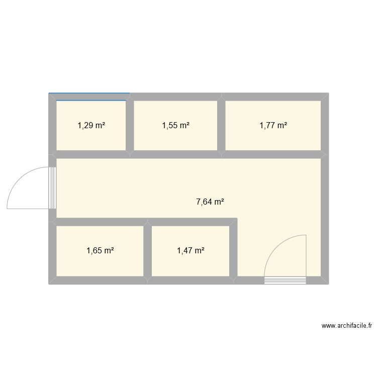 PLAN CHENIL. Plan de 6 pièces et 15 m2