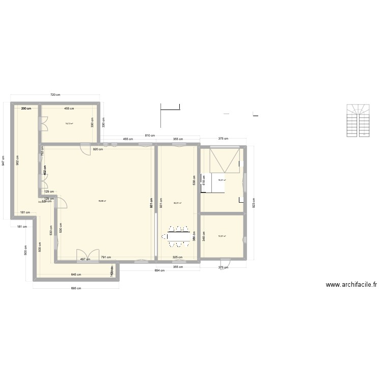 Prejet Resty Maison actuelle. Plan de 14 pièces et 282 m2