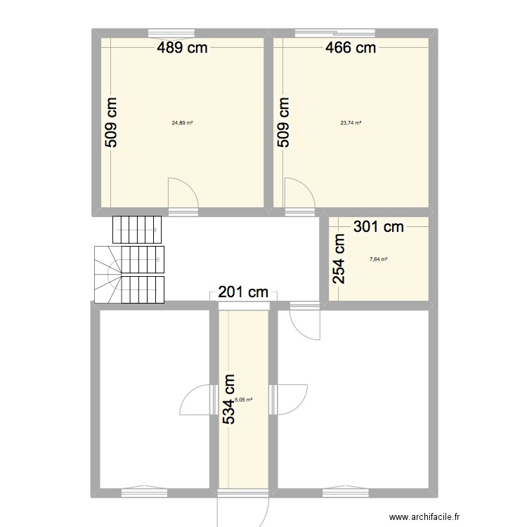 allondrelle. Plan de 4 pièces et 64 m2