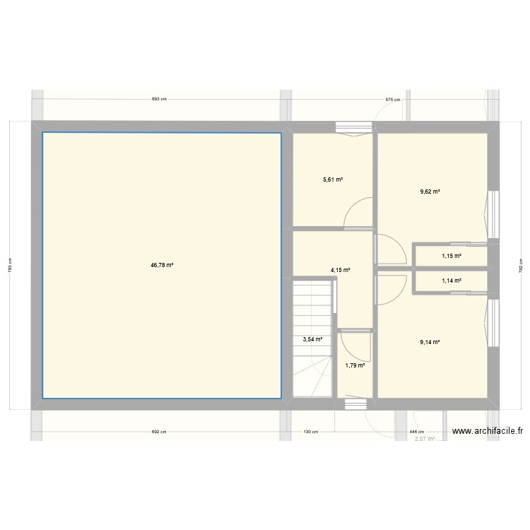 projets léo EDL. Plan de 16 pièces et 246 m2