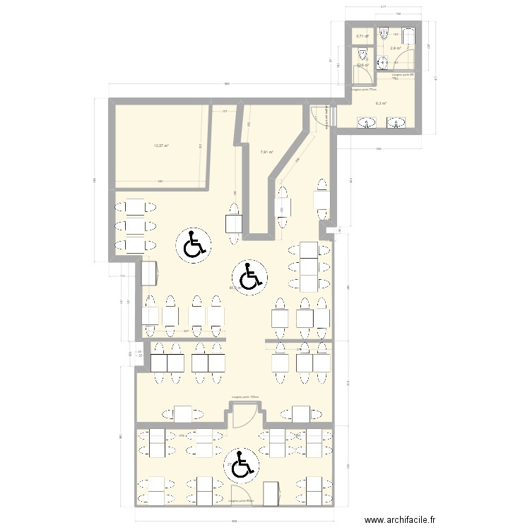 LA MER PAULETTE. Plan de 8 pièces et 145 m2