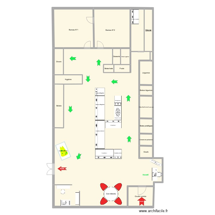 centre munster. Plan de 20 pièces et 289 m2