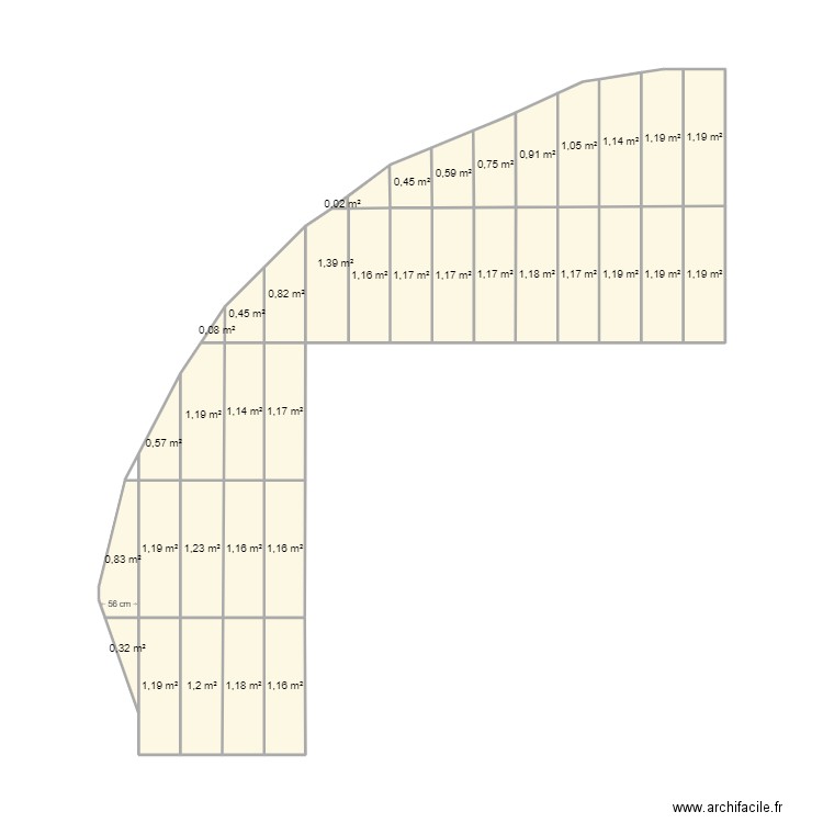 terrasse 3. Plan de 36 pièces et 35 m2