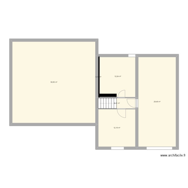 dwf2. Plan de 4 pièces et 117 m2