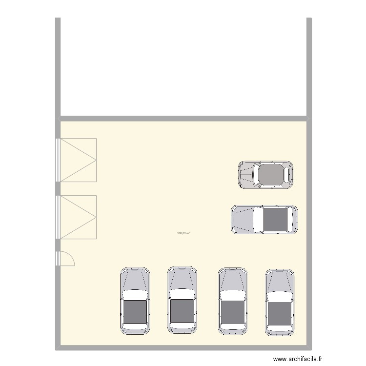 V2 MAISON. Plan de 1 pièce et 169 m2