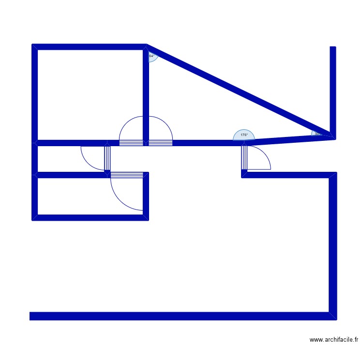 ludv. Plan de 4 pièces et 26 m2