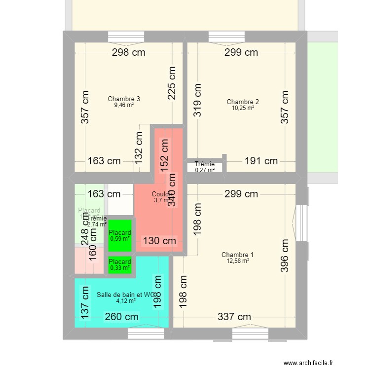 PF-NT V2. Plan de 17 pièces et 112 m2