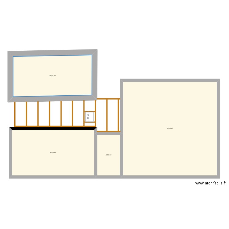 JLB-Firmi 5. Plan de 4 pièces et 152 m2