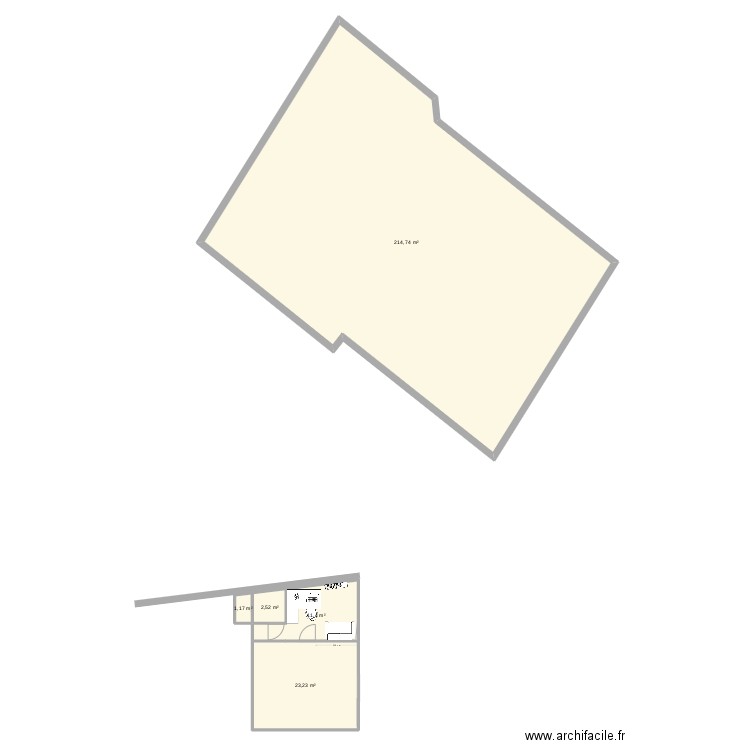 Appartement Bourg-la-Reine 3 (2). Plan de 5 pièces et 253 m2