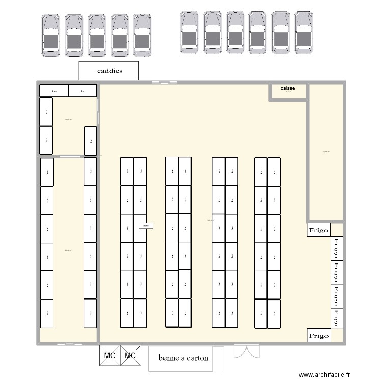 PLAN NICE. Plan de 5 pièces et 702 m2