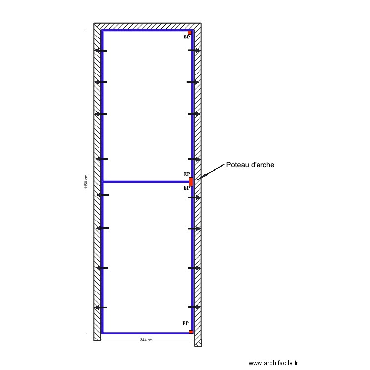 Sergey Garage Carport V2-AC. Plan de 1 pièce et 38 m2