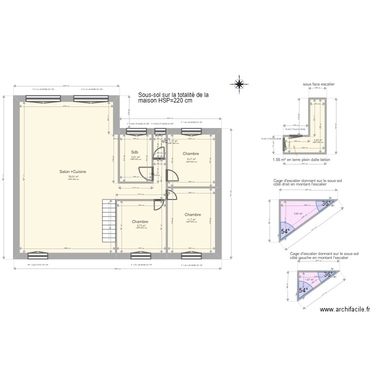 LUCAS - ML24007837. Plan de 9 pièces et 107 m2