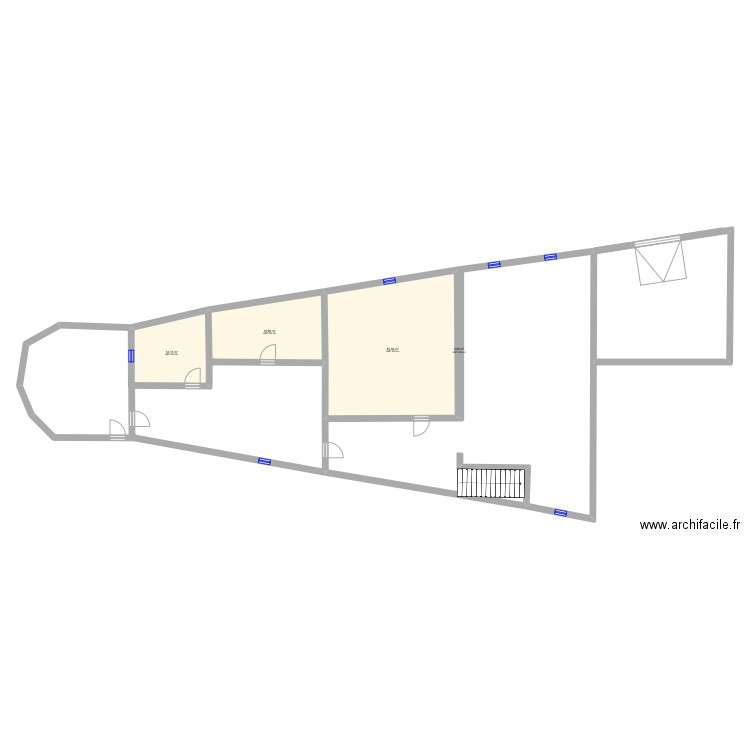 Maison piolenc. Plan de 4 pièces et 75 m2