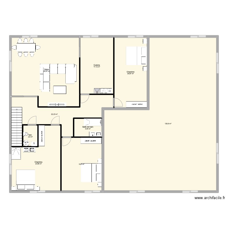 Nangy. Plan de 9 pièces et 278 m2