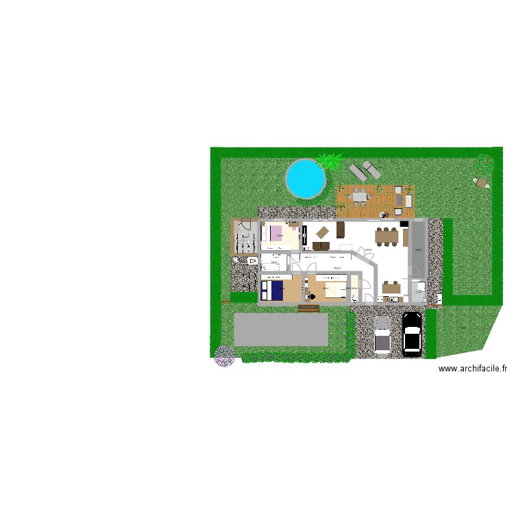 leona. Plan de 11 pièces et 104 m2