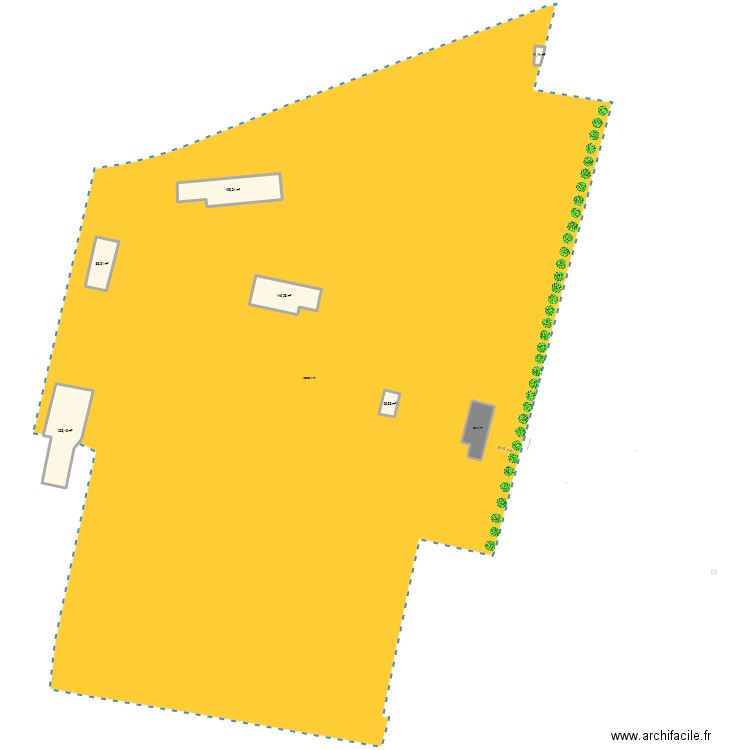 Permis écurie Sassetot 3. Plan de 7 pièces et 823 m2