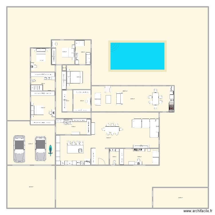 elodiezael..... Plan de 24 pièces et 866 m2