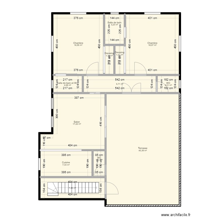 agoue 3. Plan de 13 pièces et 131 m2