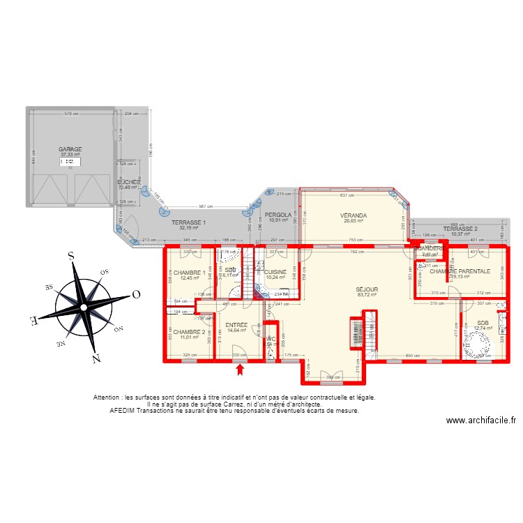 BI23784 -. Plan de 32 pièces et 411 m2