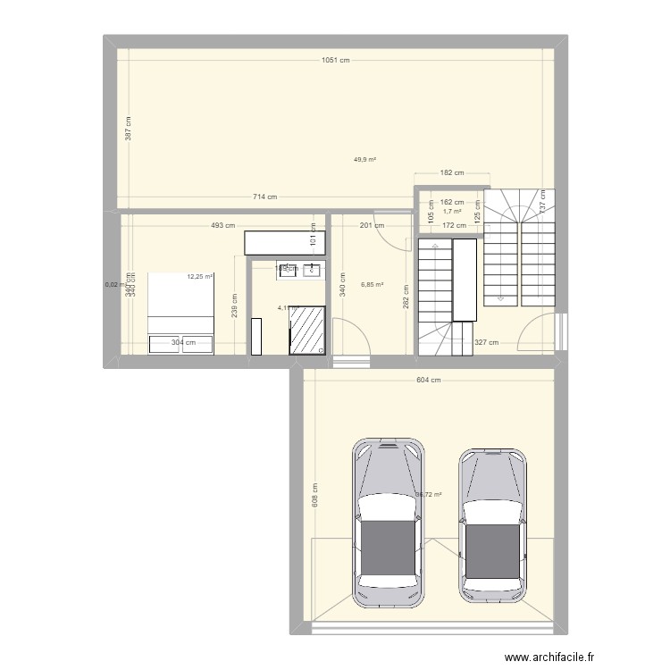 Lamoura. Plan de 7 pièces et 112 m2