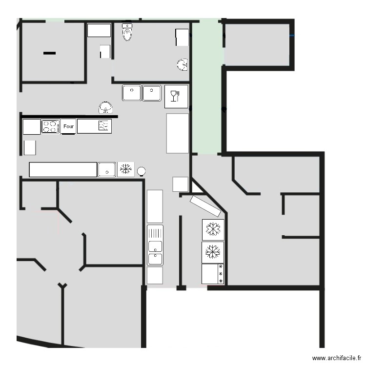 CUISINE CRECHE. Plan de 0 pièce et 0 m2