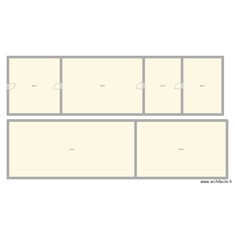 PLAN HERMIVAL. Plan de 6 pièces et 372 m2