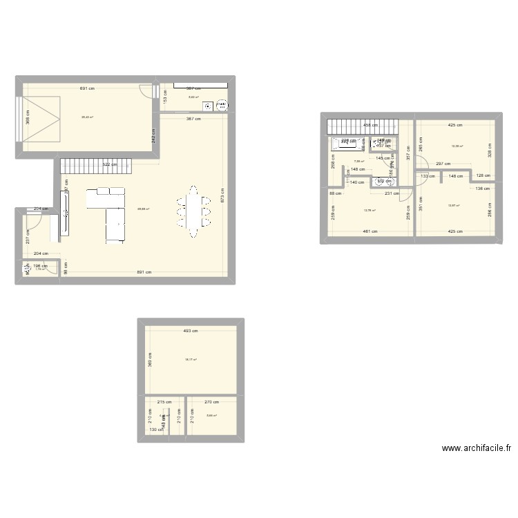 Maison 2025 4 chambres. Plan de 13 pièces et 184 m2