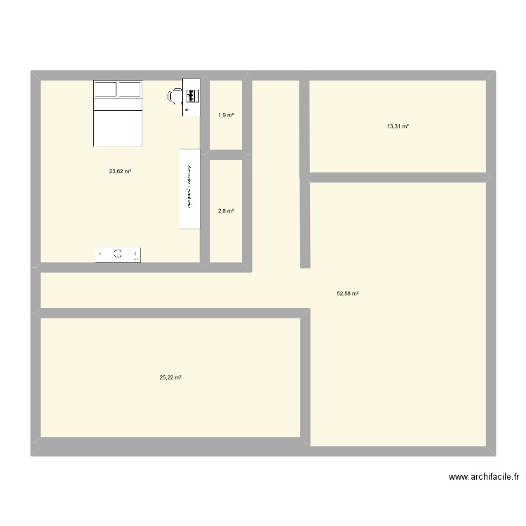 my home. Plan de 6 pièces et 119 m2