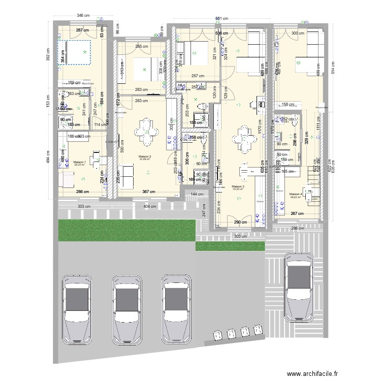 Roche 3 futur 3. Plan de 7 pièces et 146 m2