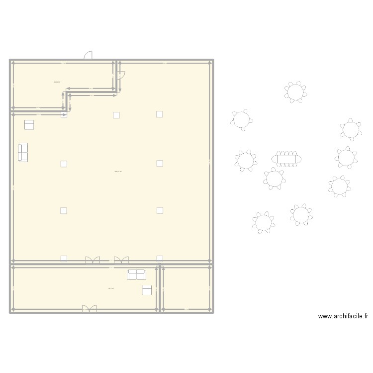 11 mai 2024. Plan de 3 pièces et 497 m2