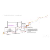 COUPE SUD-OUEST_ NORD-EST janv 2025- Puit drainage est ; cuvelage intérieur