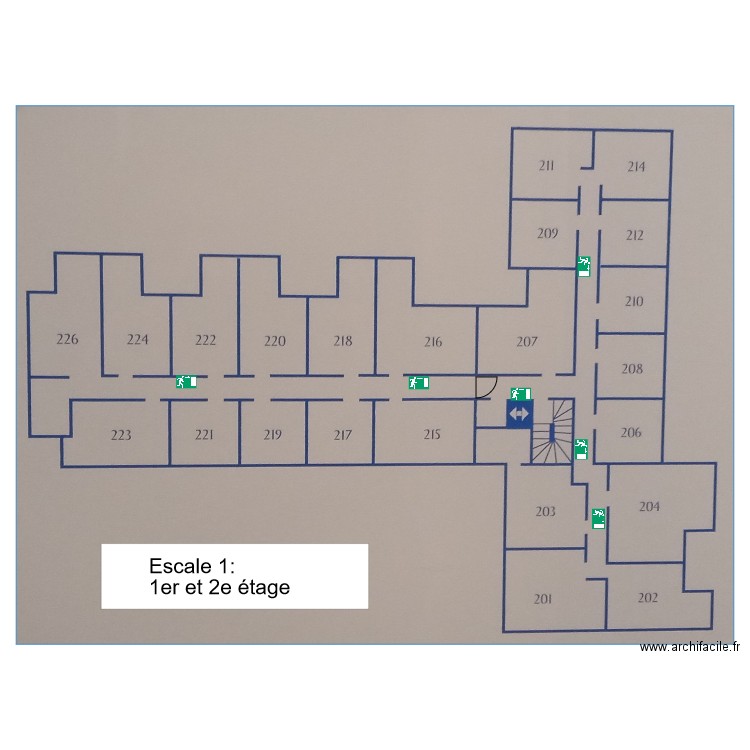 Résidence de bougainville - Escale 1 - BAES - 1er et 2e étage. Plan de 0 pièce et 0 m2