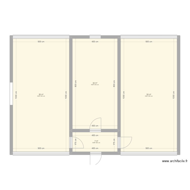 poulailler 14m avancé. Plan de 4 pièces et 139 m2